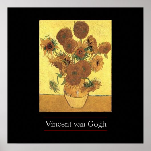 Sonnenblumen von Van Gogh Poster Print (Vorne)