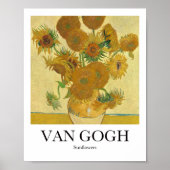 Sonnenblumen von Vicent van Gogh Poster (Vorne)