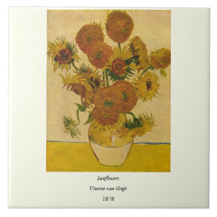Sonnenblumen von Vincent van Gogh, 1878 Fliese
