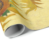 Sonnenblumen von Vincent Van Gogh Geschenkpapier (Rolleneckpunkt)