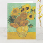 Sonnenblumen von Vincent Van Gogh Karte (Gelbe Blume)