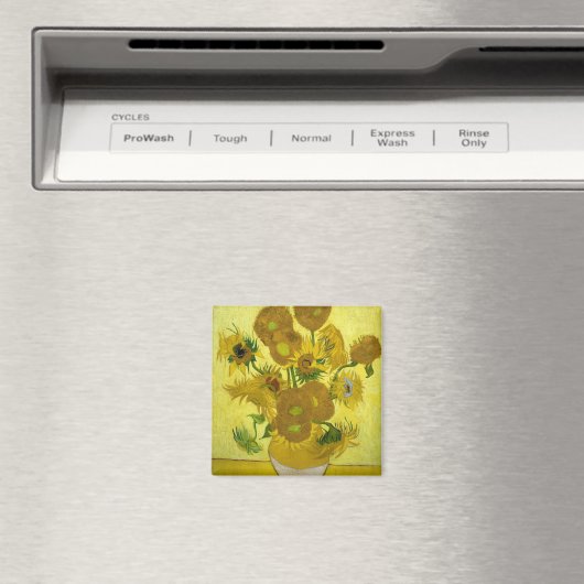 Sonnenblumen von Vincent Van Gogh Magnet (In Situ (Geschirrspüler))