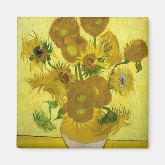 Sonnenblumen von Vincent Van Gogh Magnet (Vorne)