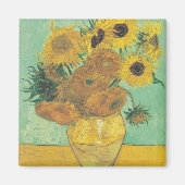 Sonnenblumen von Vincent Van Gogh Magnet (Vorne)