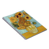 Sonnenblumen von Vincent Van Gogh Notizblock (Rechte Seite)