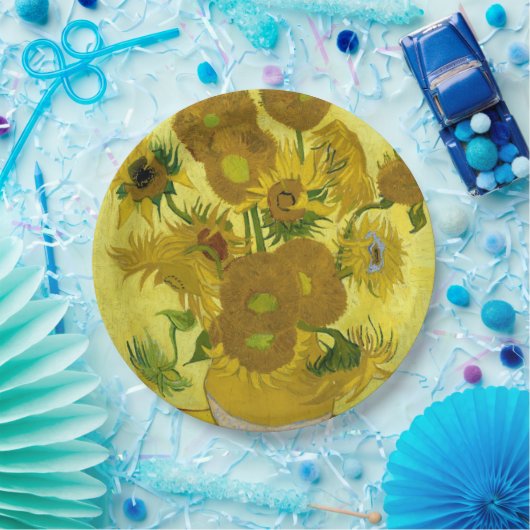 Sonnenblumen von Vincent Van Gogh Pappteller (Party)
