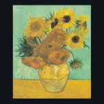 Sonnenblumen von Vincent Van Gogh Poster<br><div class="desc">Sonnenblumen. Gemalt von Vincent Van Gogh im Jahre 1888. Dieses Bild ist öffentlich zugänglich.</div>