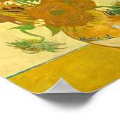 Sonnenblumen von Vincent Van Gogh Poster (Ecke)