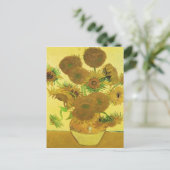 Sonnenblumen von Vincent Van Gogh Postkarte (Stehend Vorderseite)