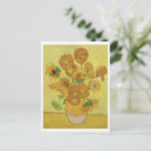 Sonnenblumen von Vincent Van Gogh Postkarte (Stehend Vorderseite)
