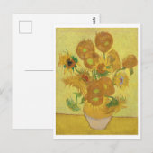 Sonnenblumen von Vincent Van Gogh Postkarte (Vorne/Hinten)