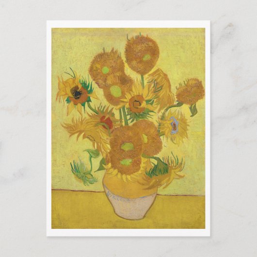 Sonnenblumen von Vincent Van Gogh Postkarte (Vorderseite)