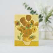 Sonnenblumen von Vincent Van Gogh Postkarte (Stehend Vorderseite)