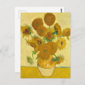 Sonnenblumen von Vincent Van Gogh Postkarte (Vorne/Hinten)