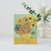 Sonnenblumen von Vincent Van Gogh Postkarte (Stehend Vorderseite)