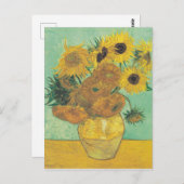 Sonnenblumen von Vincent Van Gogh Postkarte (Vorne/Hinten)