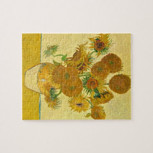 Sonnenblumen von Vincent Van Gogh Puzzle (Horizontal)