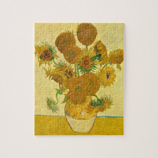 Sonnenblumen von Vincent Van Gogh Puzzle (Vertikal)