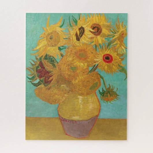 Sonnenblumen von Vincent Van Gogh Puzzle (Vertikal)