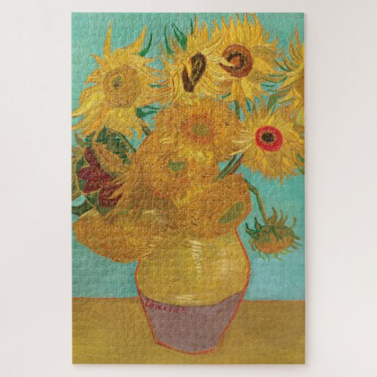 Sonnenblumen von Vincent Van Gogh Puzzle (Vertikal)
