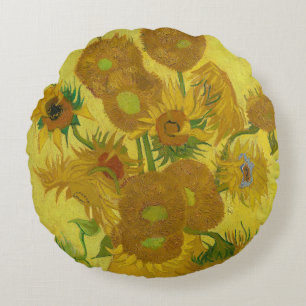 Sonnenblumen von Vincent Van Gogh Rundes Kissen