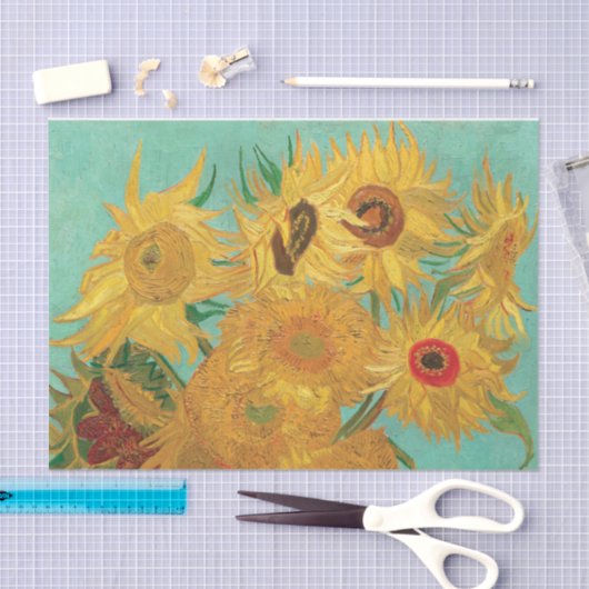 Sonnenblumen von Vincent Van Gogh Tissue Seidenpapier (Handwerk)