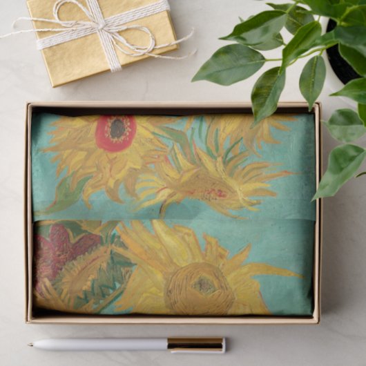 Sonnenblumen von Vincent Van Gogh Tissue Seidenpapier (Geschenk)