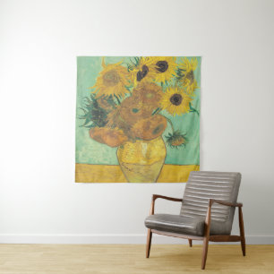 Sonnenblumen von Vincent Van Gogh Wandteppich