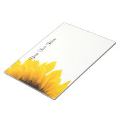 Sonnenblumen Vorlage Notizblock (angewinkelt)