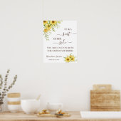 Sonnenblumen Wählen Sie einen Platz auf beiden Sei Poster (Küche)