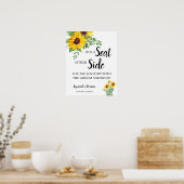 Sonnenblumen Wählen Sie einen Platz auf beiden Sei Poster (Küche)