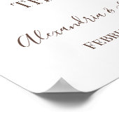 Sonnenblumen Wählen Sie einen Platz, kein Hochzeit Poster (Ecke)