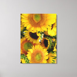 Sonnenblumen Wand Canvas Print individuell Größe Leinwanddruck
