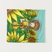 Sonnenblumen Wandteppich (Vorderseite (Horizontal))