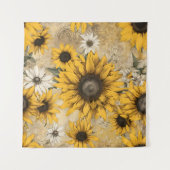 Sonnenblumen Wandteppich (Vorderseite)
