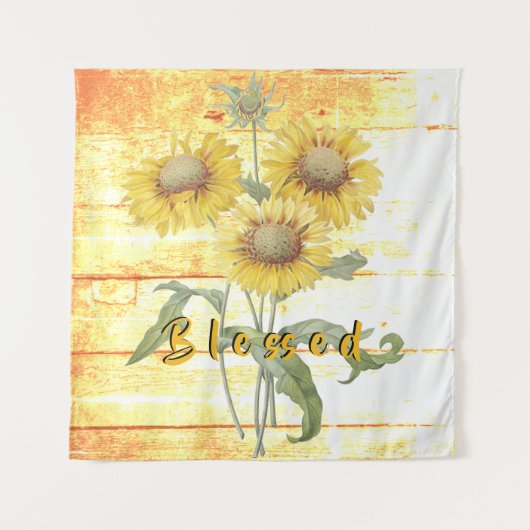 Sonnenblumen Wandteppich (Vorderseite)