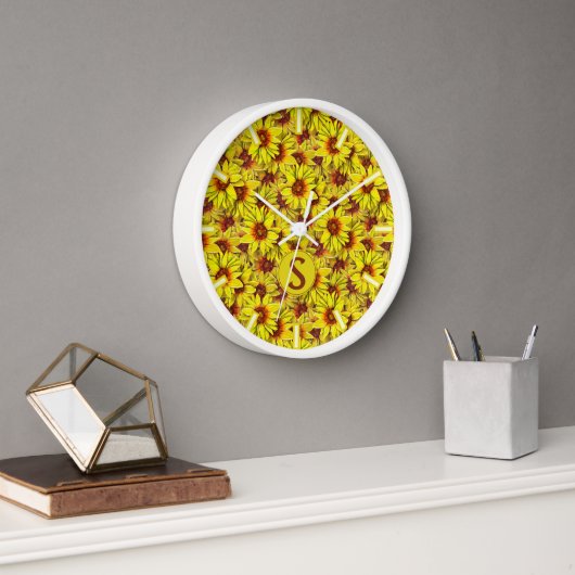 Sonnenblumen-Wanduhr Uhr (Büro)