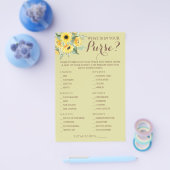 Sonnenblumen Was ist in Ihrer Purer Duschkarte? Flyer (Einzeln)