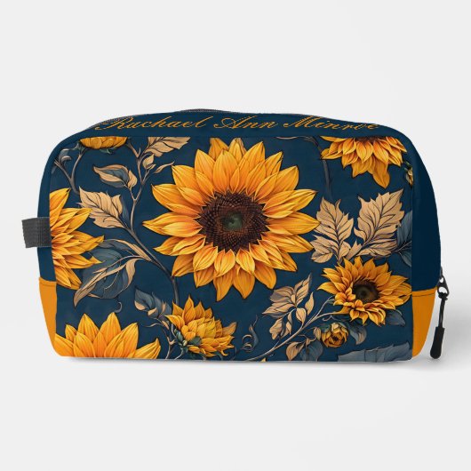 Sonnenblumen Waschbeutel (Vorderseite)