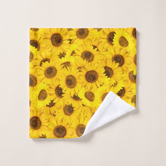 Sonnenblumen Waschlappen (Waschlappen)