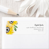 Sonnenblumen Wasserfarbe Blumenschrift Elegant Gel (Insitu)