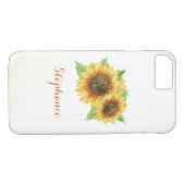 Sonnenblumen Wasserfarbe Case-Mate iPhone Hülle (Rückseite (Horizontal))