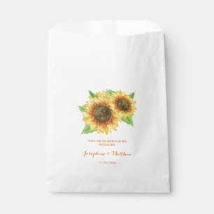 Sonnenblumen Wasserfarbe Geschenktütchen