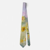 Sonnenblumen Wasserfarbe Krawatte (Vorderseite)