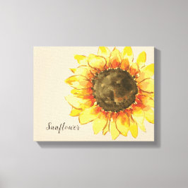 Sonnenblumen Wasserfarben Canvas drucken Leinwanddruck