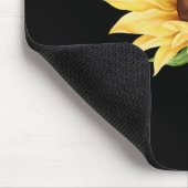 Sonnenblumen Wasserfarben Positiver Sommer Fall Mousepad (Ecke)