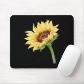 Sonnenblumen Wasserfarben Positiver Sommer Fall Mousepad (Mit Mouse)
