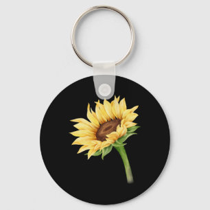 Sonnenblumen Wasserfarben Positiver Sommer Fall Schlüsselanhänger