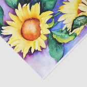 Sonnenblumen Wasserfarben Tissue Seidenpapier (Ausschnitt)