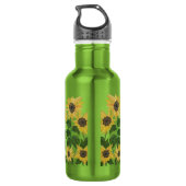Sonnenblumen Wasserflasche (Rückseite)